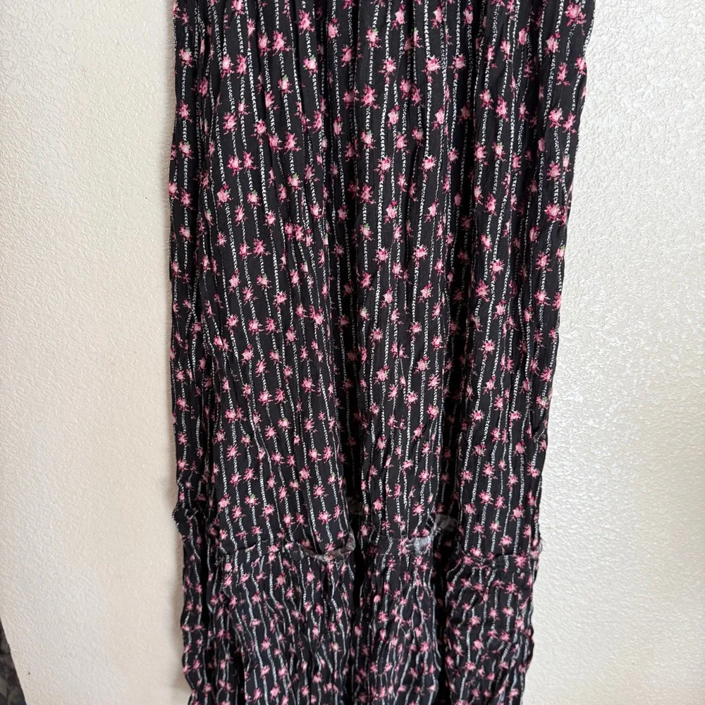 Black Tape Black and‎ Pink Floral Maxi Dress Sz S NWT - Picture 5 of 12